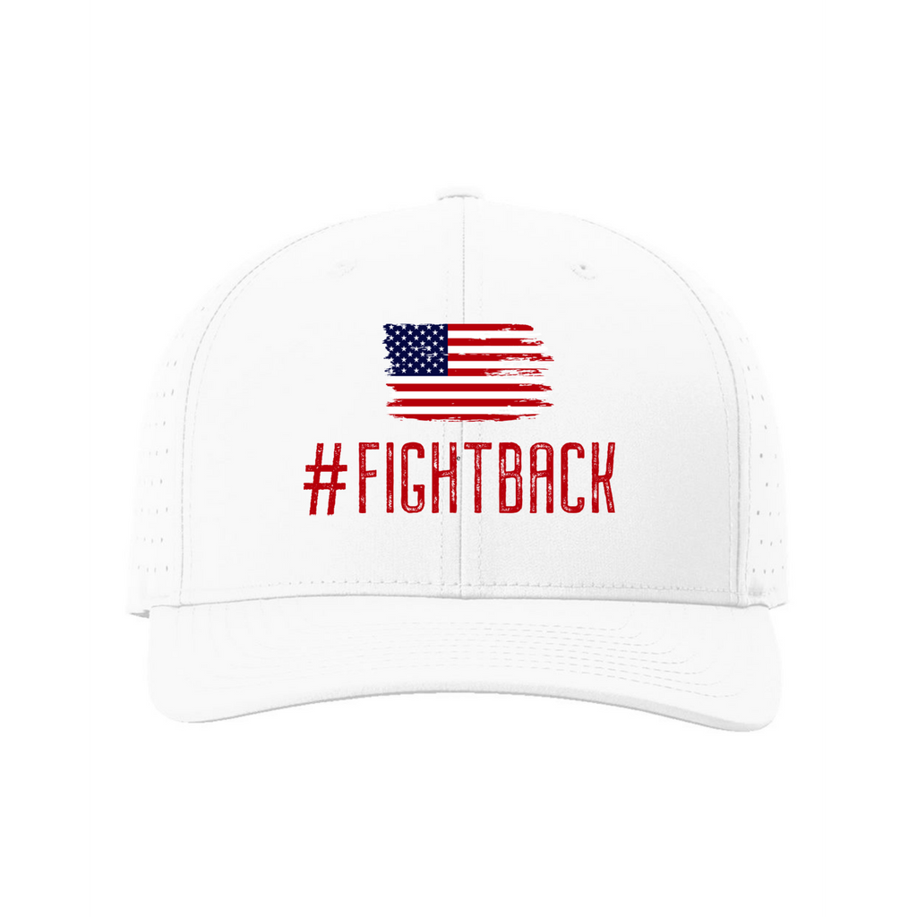 FightBack White Hat - Performance Hat