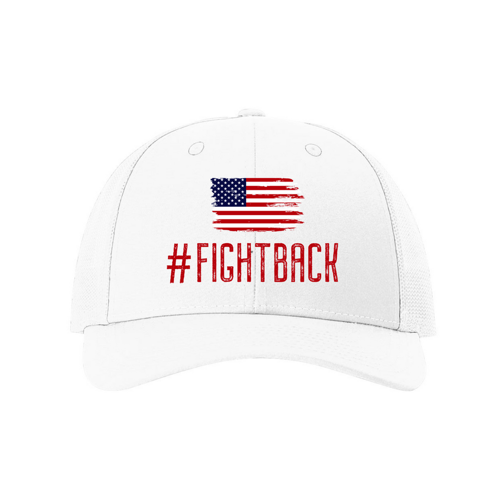 FightBack White Hat - Trucker Hat