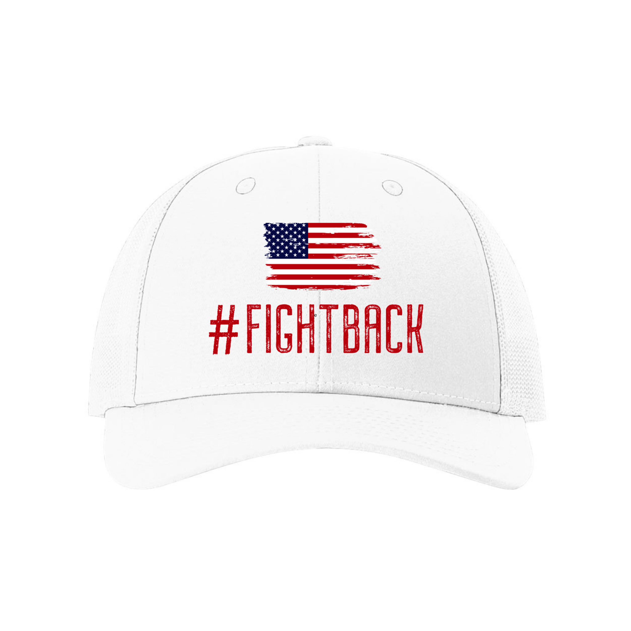 FightBack White Hat - Trucker Hat